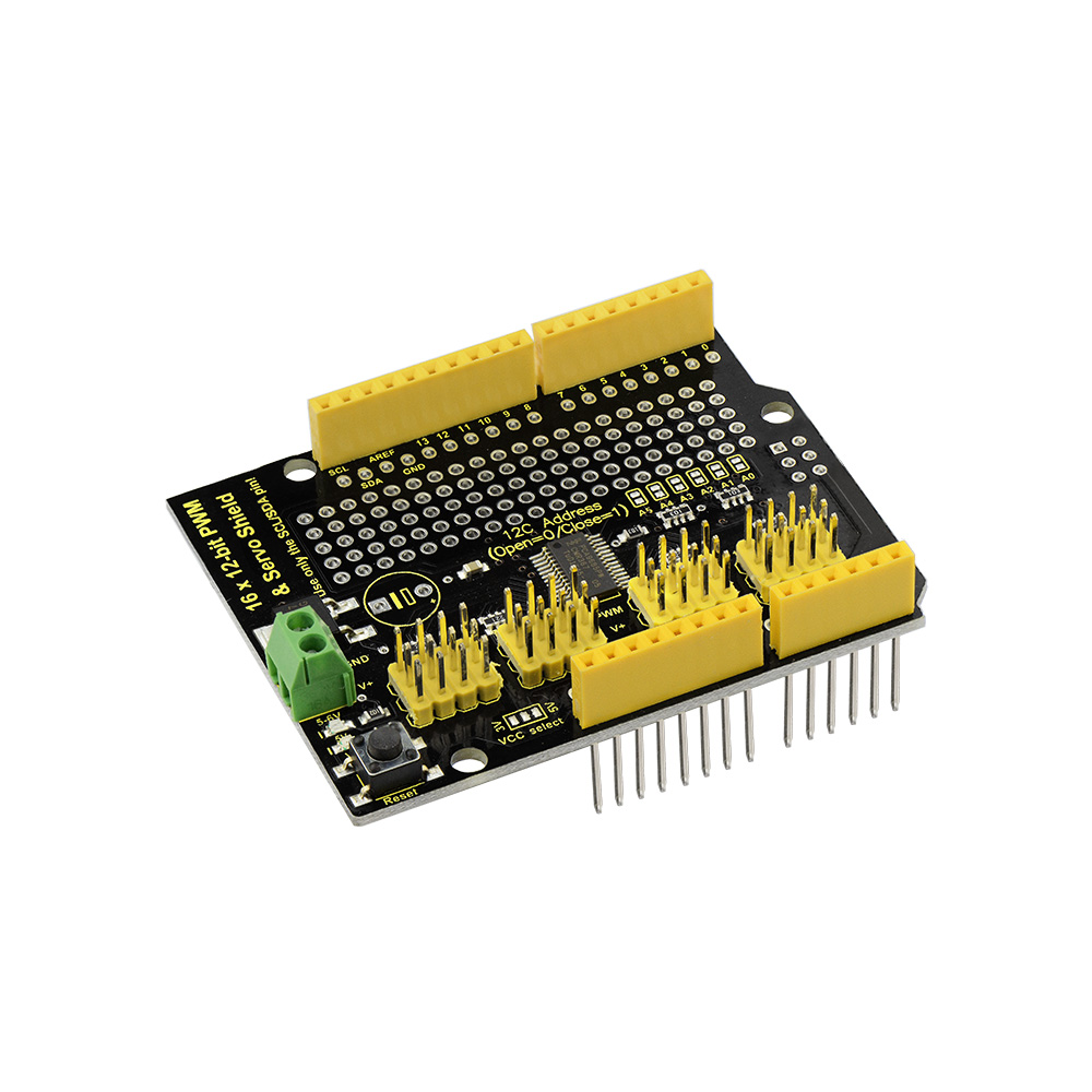Manufacturer photo of Keyestudio 16-channel servo shield