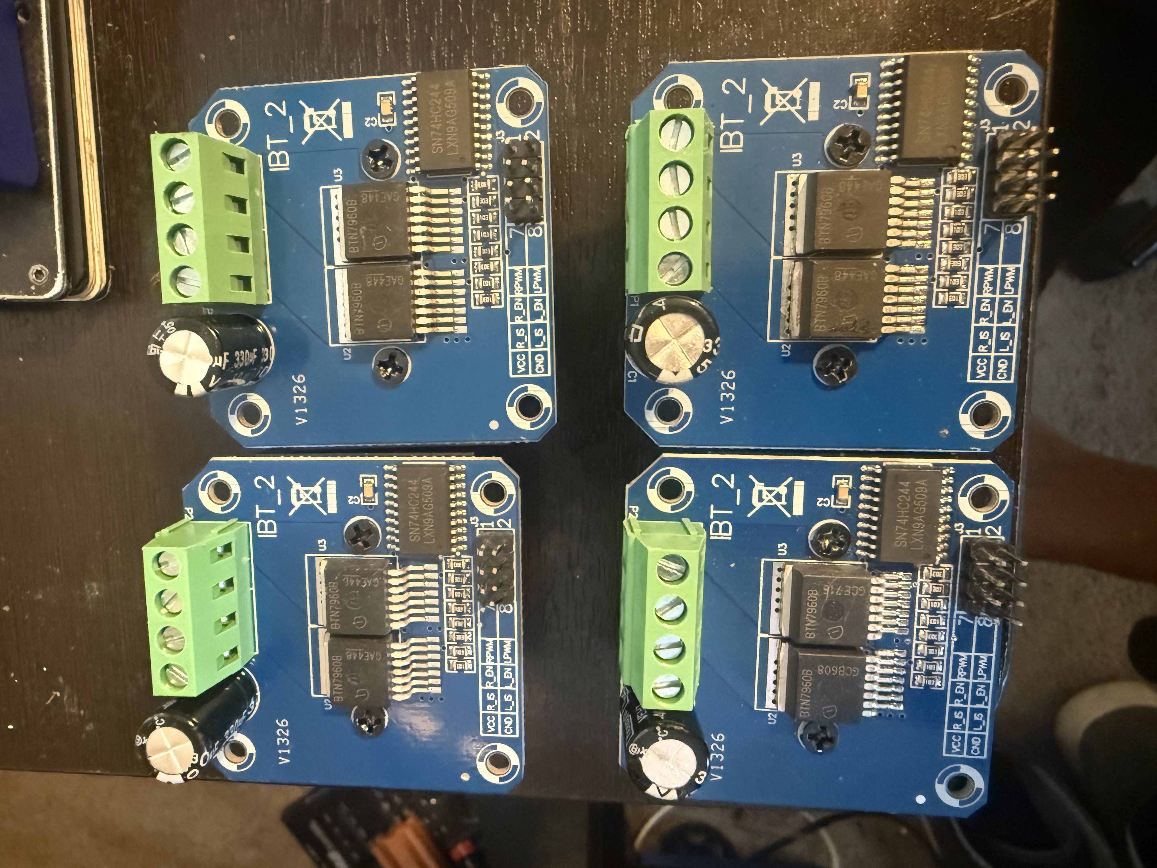IBT-2 motor drivers